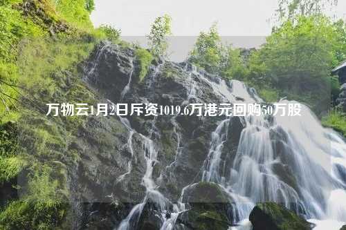 万物云1月2日斥资1019.6万港元回购50万股