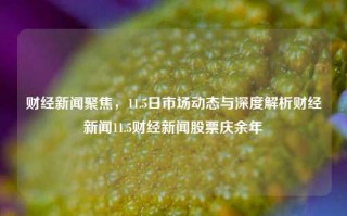 财经新闻聚焦，11.5日市场动态与深度解析财经新闻11.5财经新闻股票庆余年