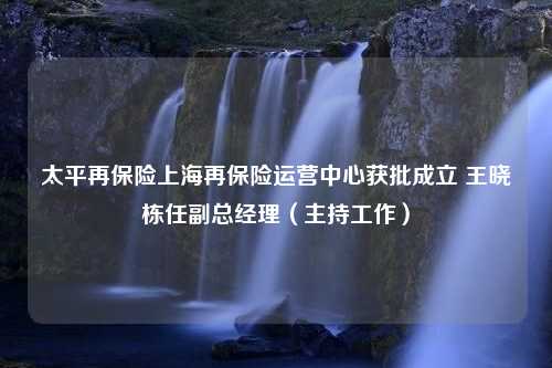 太平再保险上海再保险运营中心获批成立 王晓栋任副总经理（主持工作）